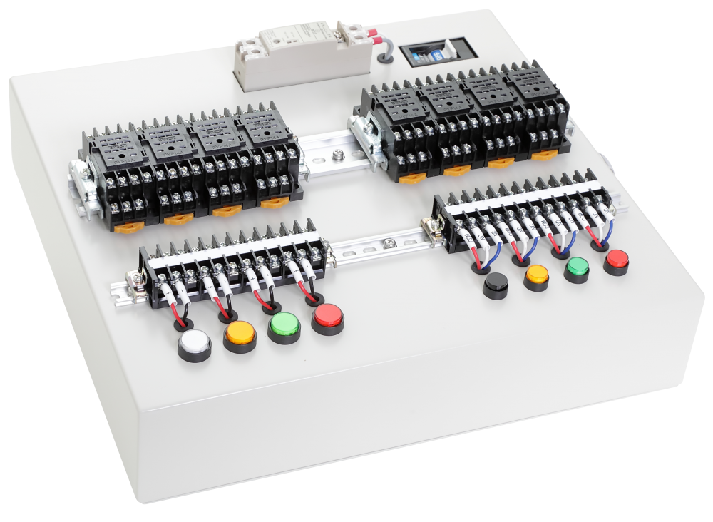 OMRON KENTEI-PLC 国家技能検定電気機器組立て「シーケンス制御作業」の実技試験対策用作業盤 KENTEI-PLC - 冷暖房、空調